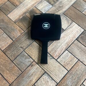 CHANEL Black Vanity Handheld Mirror